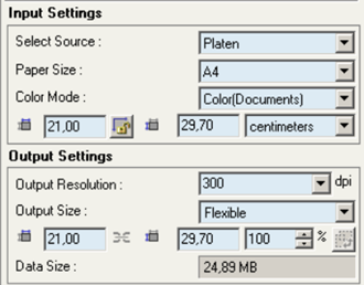 Existující obrazové soubory nebo dokumenty PDF lze přímo otevřít v aplikaci. Příklad Ukázka menu aplikace FineReader Nastavení parametrů skenování (6) 4.