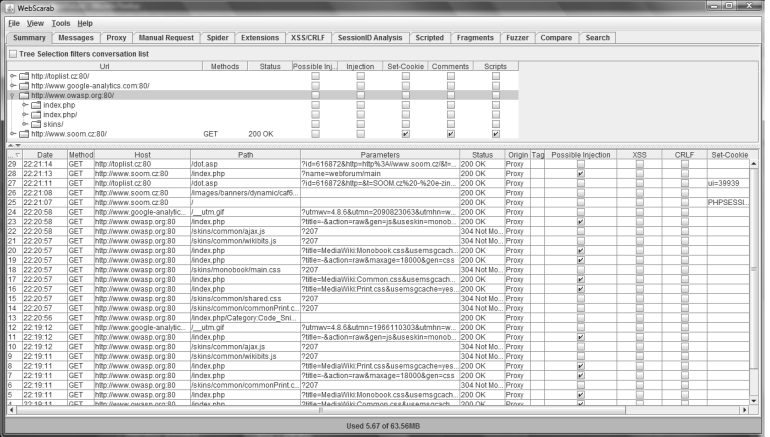 50 Cross-Site Scripting v praxi běží. To je hlavní rozdíl, kterým se odlišuje od ostatních plnohodnotných lokálních proxy serverů.