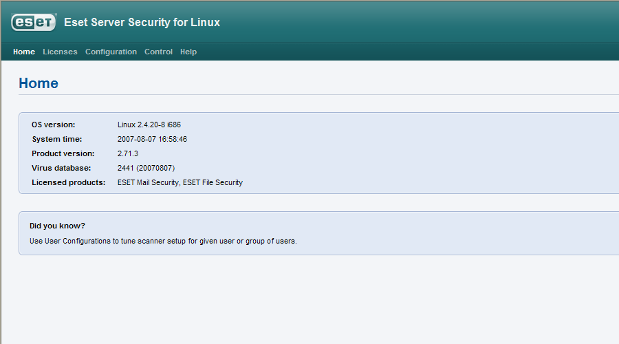 Strana 3 z 6 Webové rozhraní Vlastní web server, HTTPS