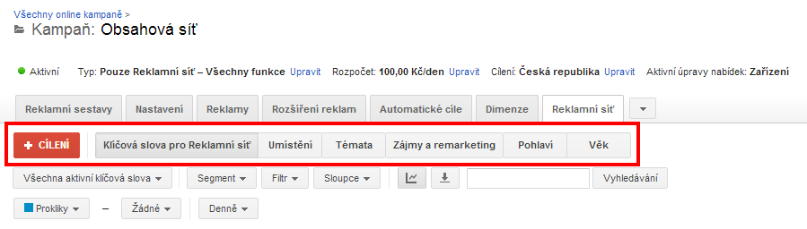 PPC rekamy v obsahové síti