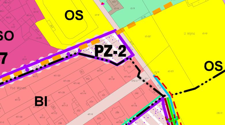Vyjmula se tedy celá plocha BI-22, o zařazení částí pozemků parc. č. 59/30 a 59/8 tak, jak žádají navrhovatelé nyní, se neuvažovalo.