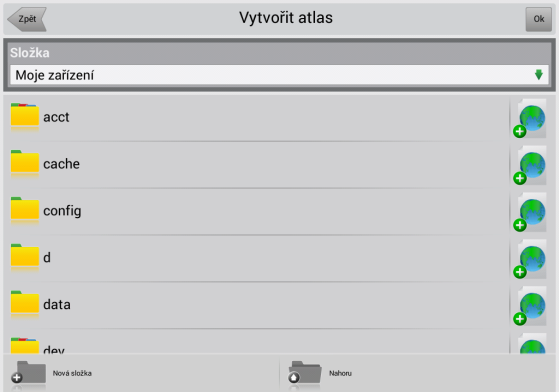 6.7 Nastavení uživatelských map Atlas je soubor map, který je využívám programem pro nalezení míst a plánování tras.