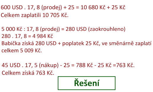 Návaznost na další úkol kurzovní lístek a jeho obsah. Strana č.