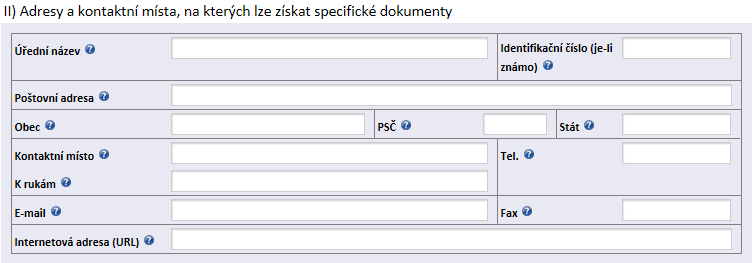 PSČ zadavatel uvede poštovní směrovací číslo obce (text, 6 znaků z toho 5 číslic a 1 mezera), např. PSČ Kladna 1 je 272 01. V případě PSČ zahraničního zadavatele se uvede prvních 10 textových znaků.