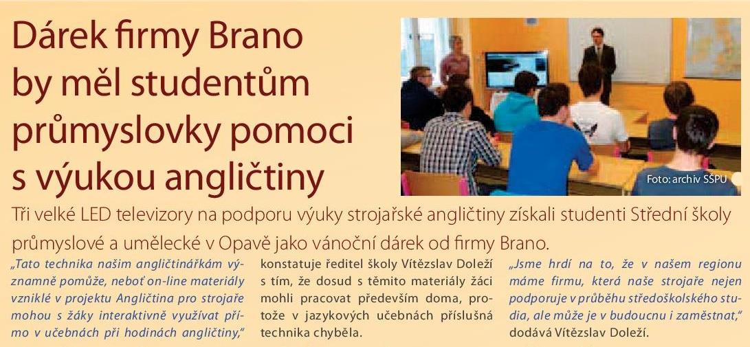 přináší výhody žákům