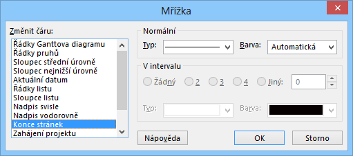 8 Zobrazení 153 Přesun sloupce Mřížka označíme sloupec a stiskneme klávesu Delete nebo z místní nabídky vybereme volbu SKRÝT SLOUPEC. Pořadí sloupců můžeme měnit.