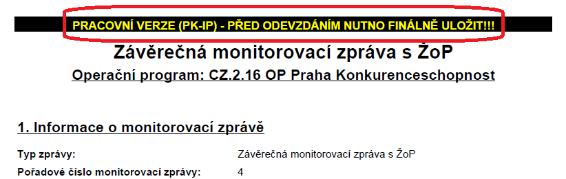 Elektronická MZ etap./závěr.