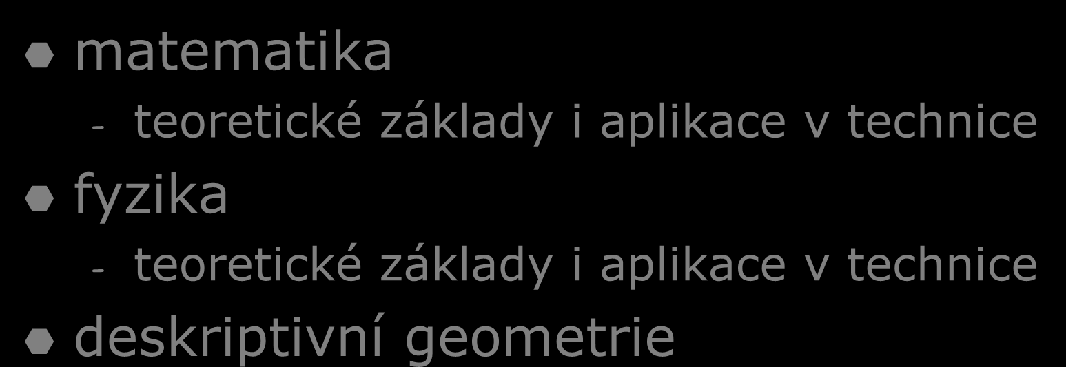 Všeobecně vzdělávací moduly matematika - teoretické základy i aplikace v