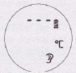 Na LCD display se objeví se symbol a zazní dvakrát akustický signál. POZNÁMKA: Režim: Měření teploty v uchu je nastaveno jako standardní režim po zapnutí přístroje.