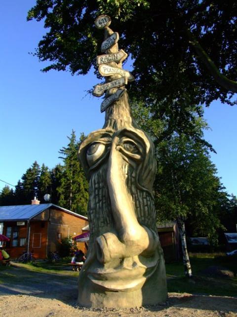 rybníka Velké Dářko nedaleko občerstvení Na