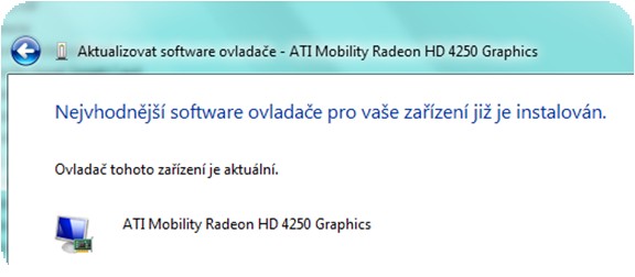 1.4. Vrácení předchozí verze ovladače obnovte předchozí verzi ovladače grafického adaptéru.