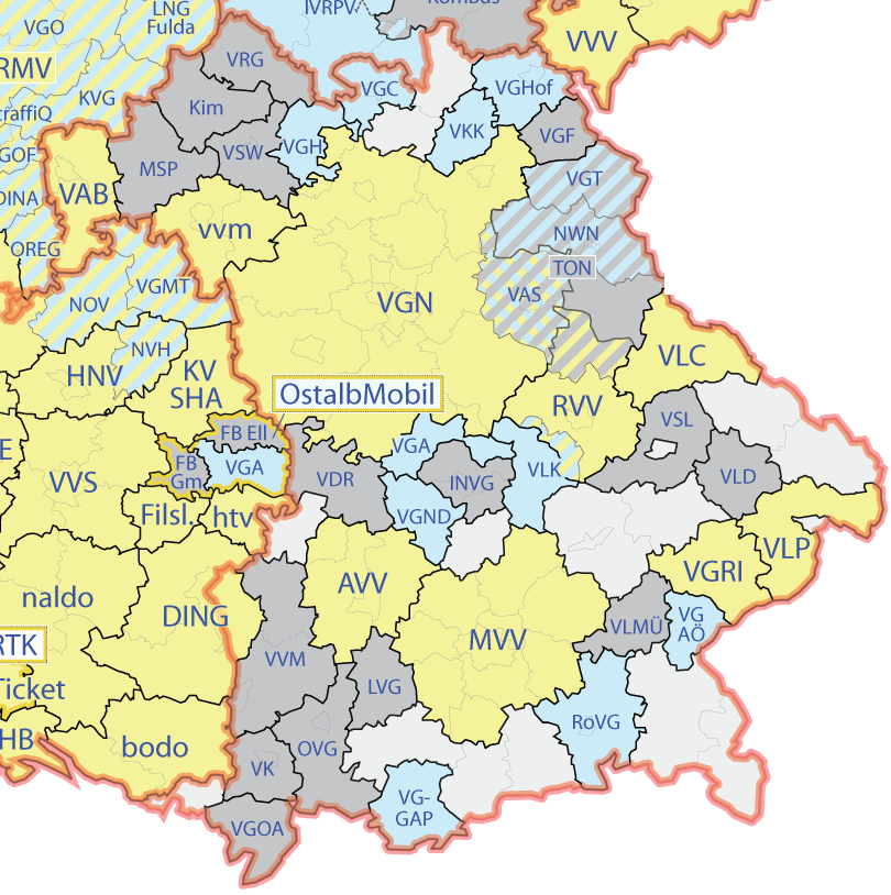 Mapa bavorských