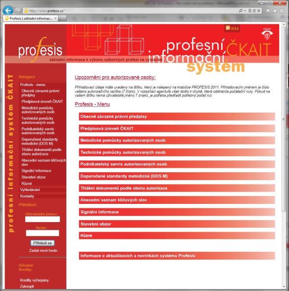 Profesní informační systém Základní informace k výkonu odborných profesí ve výstavbě právní