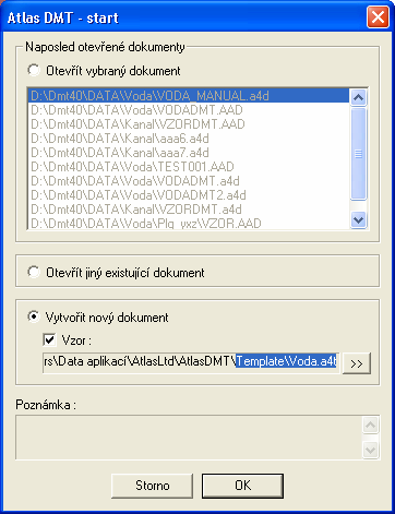 Můžete, ale nemusíte zvolit vzor (šablonu) pod názvem voda.a4t.