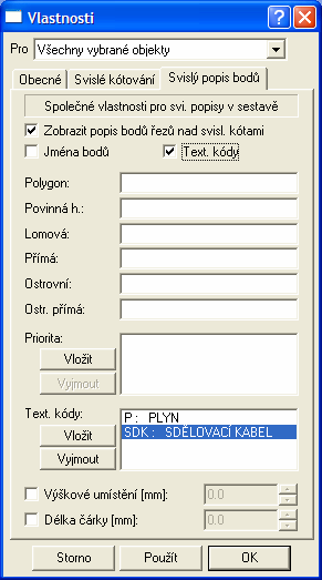 Vlastnosti tabulky Objekt se vkládá na libovolný objekt z menu Voda - Tabulky - Tabulka... viz. strana 40.