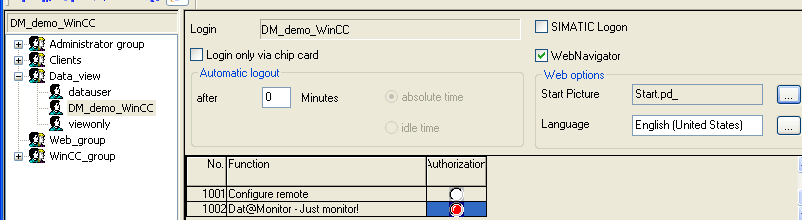 Příprava: Vytvoření uživatele Process Screens a Excel Workbook vyžadují uživatele z