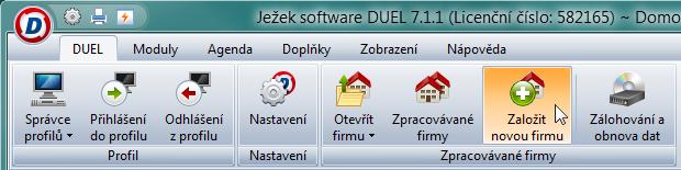 4. Import dat do programu DUEL 1.