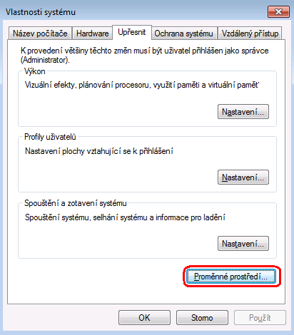 3.4.2. Zaškrtněte Dobu zobrazení možnosti zotavení. Při každém startu PC naběhne nabídka pro volbu Nouzového režimu apod. 3.5.