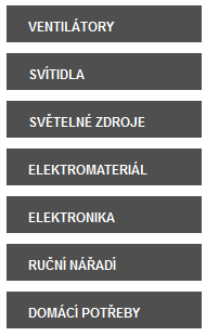 Obr. 5 Levé menu Rozcestníky v pravém obsahovém panelu Opět není žádný hover efekt ani title (již bylo řešeno).