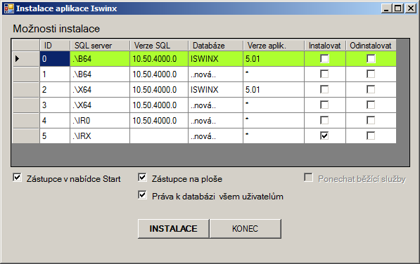 Instalace Po stažení SetIswx.exe z webových stránek http://www.iswin.cz/ a jeho spuštění, se do složky ProgramFiles\SETISWX nakopíruje vlastní instalátor InstalIswinx.exe a následně se spustí.