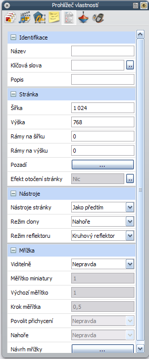 3.1.5 Prhlížeč vlastnstí pmcí prhlížeče vlastnstí lze najednu zbrazit všechny vlastnsti bjektu a přidat interaktivní prvky pmcí prhlížeče lze prvádět následující činnsti: zbrazit všechny dstupné