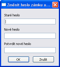 P kliknutí na zámek učitele se na plše bjeví dialgvé kn, které vás žádá zadání hesla. Výchzím heslem při prvním pužití je 1234. P zadání hesl ptvrdíme (OK). Je samzřejmé vhdné si hesl změnit.