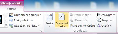 3. VLOŽENÍ KLIPARTU Když je klipart označený všimni se, že se ti změnil kontextový nástroj na