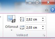 Skupina Velikost 4 5 4 Oříznout obrázek 5 KL na okraj, drž tlačítko, táhni a obrázek ořízni podle potřeby.