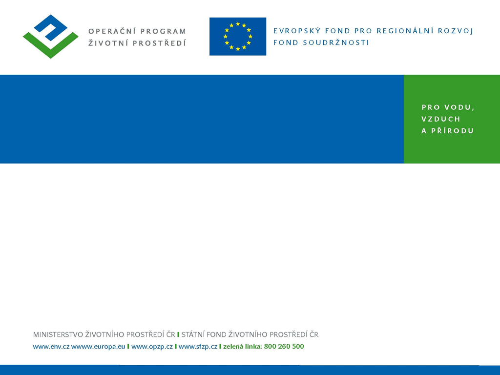OPŽP - PRIORITNÍ OSA 4 přehled výzev Michaela