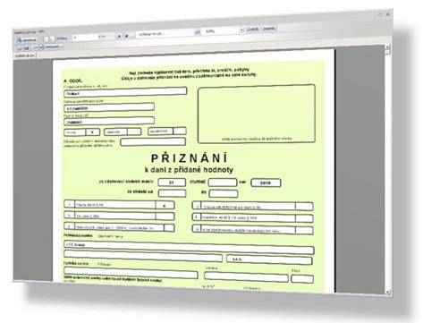 Standardní reporting Pokladní kniha Obratová předvaha Záznamní