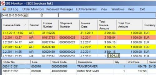 EDI komunikace (Electronic Data Interchange pro iscala) datová výměna XML zpráv mezi obchodními