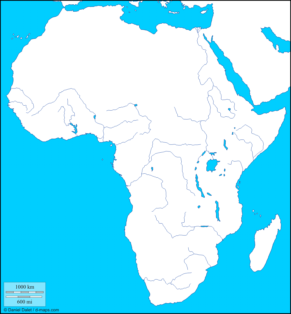 Gibraltarský průliv Středozemní moře Suezský průplav Senegal Niger Nil Rudé moře Volta Atlantský oceán