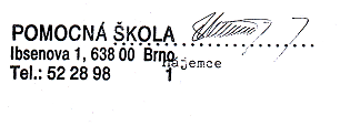Pomocná škola 1976/1977 Lesná: