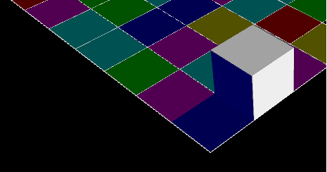 d) 15 bodů V levém dolním rohu se objeví znovu kostka s různě barevnými stěnami (jako v bodě b).