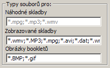 Počítadlo u playlisty Log.txt Demo Zap/vyp zobrazení počtu skladeb aktuálně navolených k přehrávání.