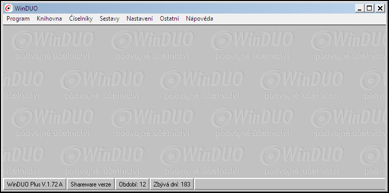 3. První spuštění programu WinDUO U prvního spuštění na daném PC se zobrazí okno -> Režim Práce -> Síť / Windows -> Bez sítě -> PDS klient Po zvolení režimu je třeba program WinDUO spustit znovu.