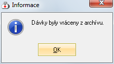 2) Ve stromové struktuře řazené podle IČZ - Pojišťovna - Rok si pomocí ikonky rozbalte jednotlivé větve pro nalezení požadovaného vyúčtování (dávky).