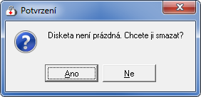 Na vzorovém obrázku je označena dávka s výkony pro pojišťovnu 111. 2) Vložte disketu do disketové mechaniky počítače.