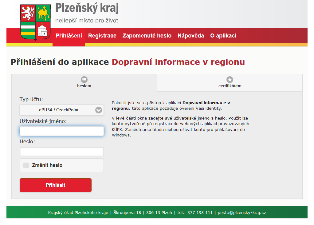 8. Administrace (neveřejná část portálu) Tato neveřejná část portálu je určena pro přihlášené uživatele. Jedná se o uživatele z obcí a měst, která jsou zapojena do projektu Klidné příhraničí, resp.