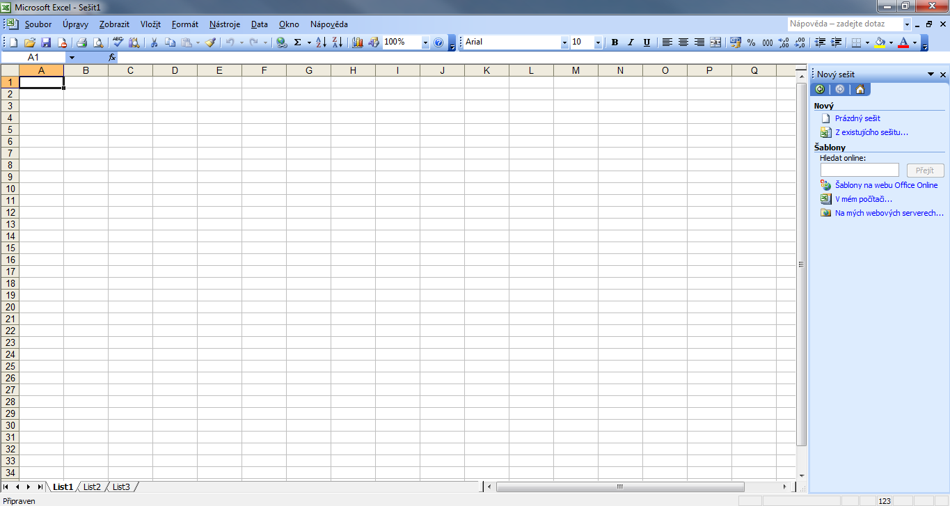3 Základy programu Excel 3.