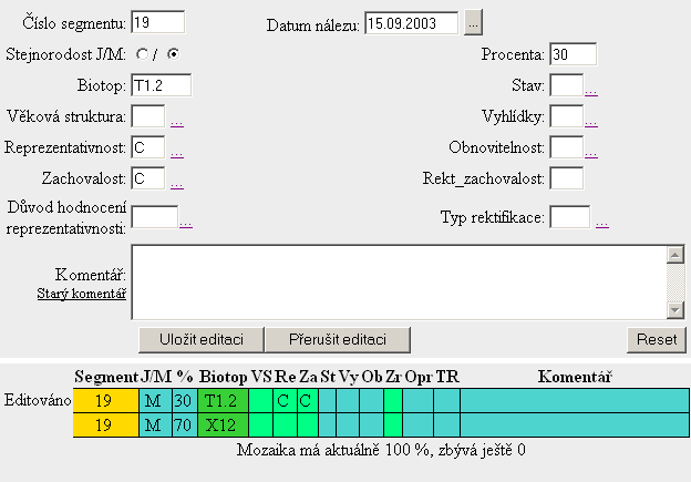 Vkládání a úprava dat (ArcGIS Server +