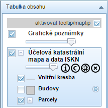 Poznámka: Pro nepřihlášené uživatele je práce s mapovou kompozicí dočasná po dobu aktuálního sezení.