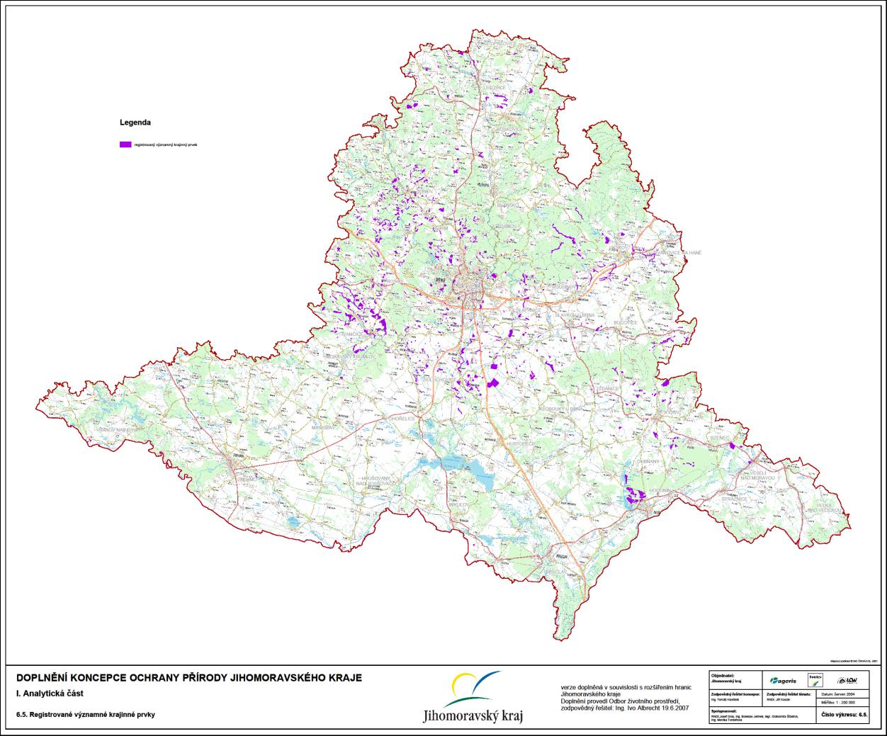 Mapa - Registrované významné krajinné prvky v Jihomoravském kraji (Zdroj: Koncepce ochrany přírody Jihomoravského kraje) Natura 2000 Chráněná území soustavy NATURA 2000 představují soustavu