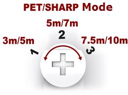 NV35M outdoor Detekce PIR s antimaskingem Instalační výška 2m Napájení 10-15VDC, 19mA max Záběr vějíře 5,7 Pracovní teplota -35 až + 50 C Dosah PET/SHARP 7,5m/10m Krytí IP54 DIP spínače ON