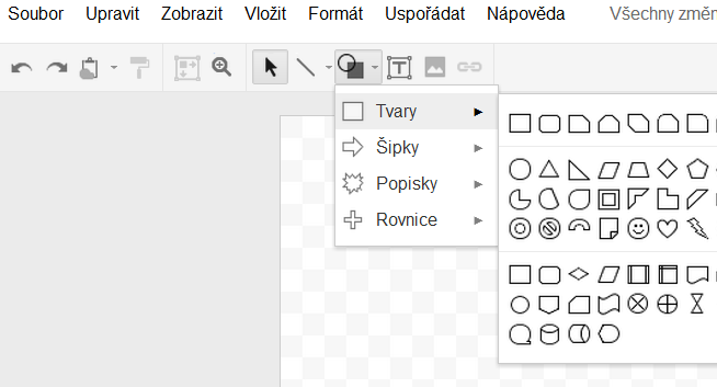 3.2 Google Nákres Google Nákres považuji za uživatelsky velmi jednoduchou a přívětivou online aplikaci, která zaručuje časově efektivní práci při vytváření jednoduché (převážně) vektorové grafiky.