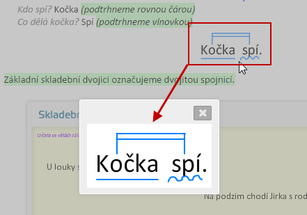 2.2 Zvětšování malých obrázků Jestliže jste si do textu vložili obrázek a následně zmenšili jeho velikost, máte nyní možnost si jej prohlédnout v originální velikosti.