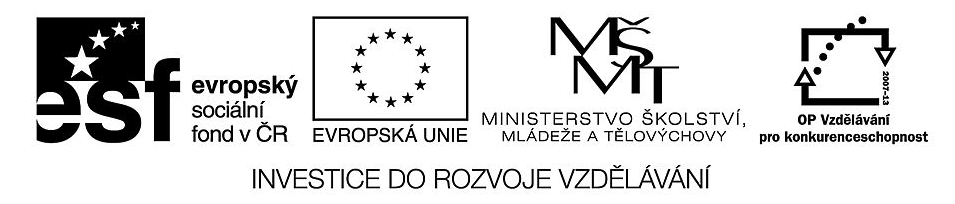 VÝUKOVÝ MATERIÁL Identifikační údaje školy Číslo projektu Název projektu Číslo a název šablony Autor Tematická oblast Číslo a název materiálu Anotace Vyšší odborná škola a Střední škola, Varnsdorf,