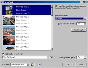 28 Zoner Photo Studio 8 základní uživatelská příručka Export do PDF Během exportu lze mimo jiné zmenšit výslednou velikost dokumentů zasílané například elektronickou poštou pomocí redukci DPI a