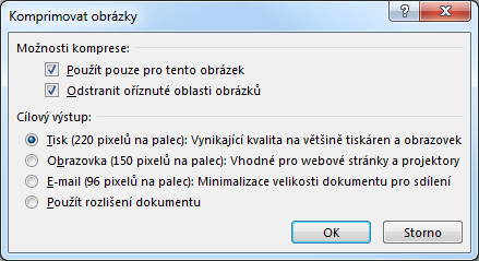Kapitola 5: Karta Vložení 55 Stín Odraz Záře, měkké okraje Prostorový efekt a otočení Grafické efekty Styly obrázků Komprese obrázku Stín: Obrázek můžeme doplnit stínem zvolené barvy.