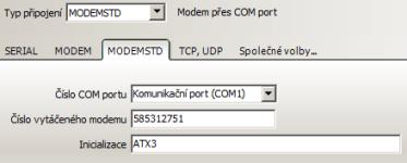 sériových portů. Když kliknete na rozbalovací box COM portu, pak u dostupných portů se zobrazí nějaký popis. Porty bez popisu nejsou v danou chvíli dostupné (instalované). Pozor na USB sériové porty!